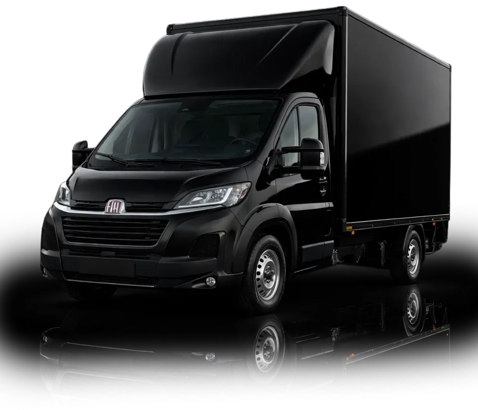 Fiat Transporter mit Hebebühne bei Carrental Akpinar Winhöring